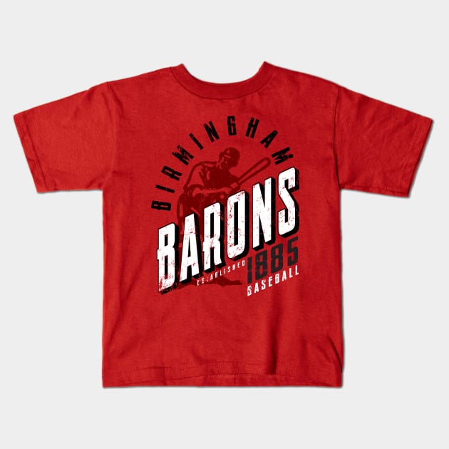 Birmingham Barons Kids T-Shirt by MindsparkCreative